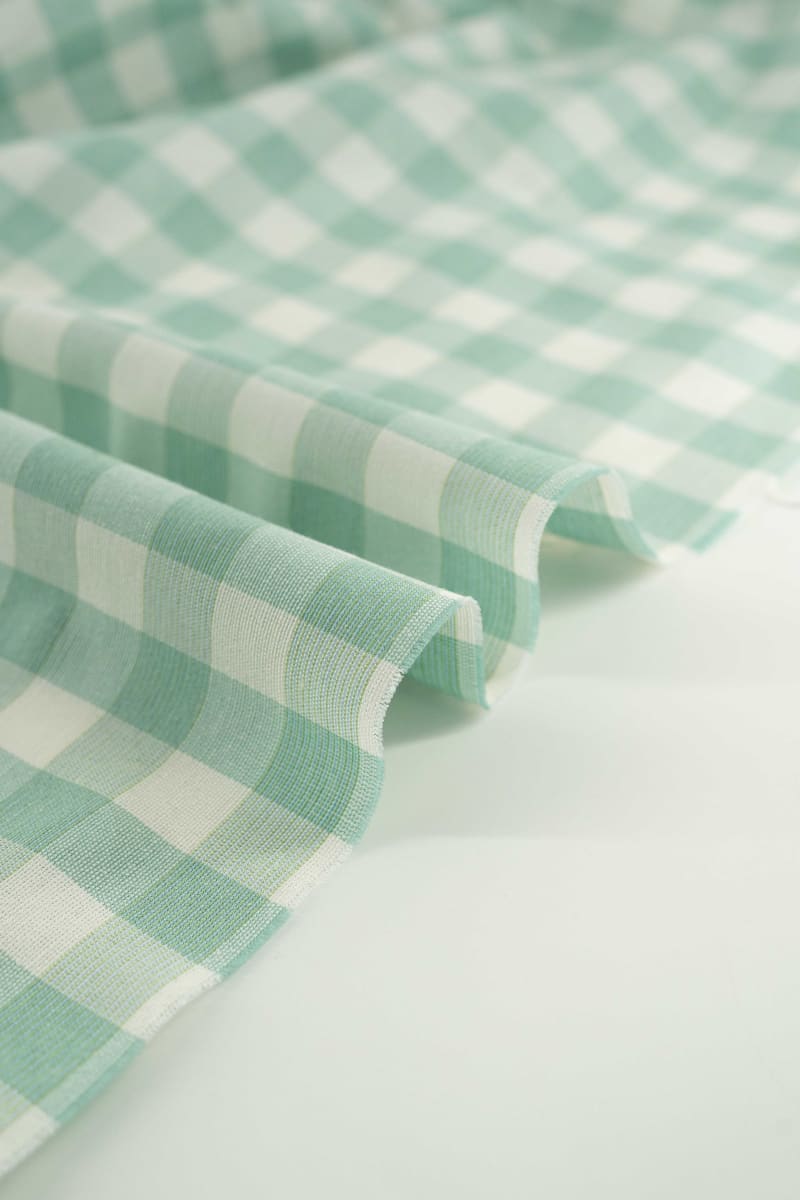 Vichy cuadros verde pastel