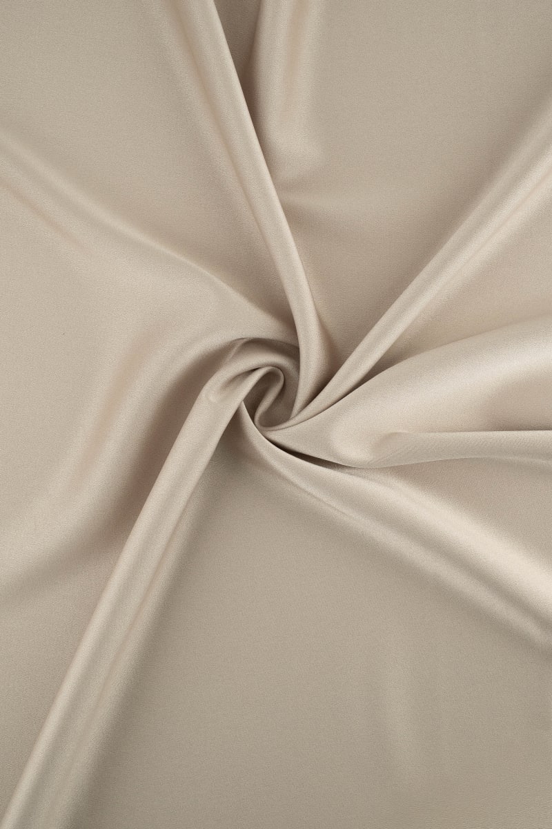 Crep saten licra liso color camel