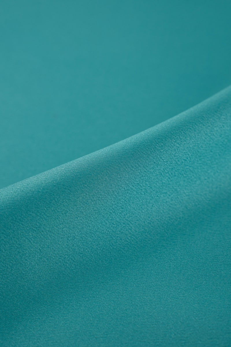 Crep saten licra liso color verde agua