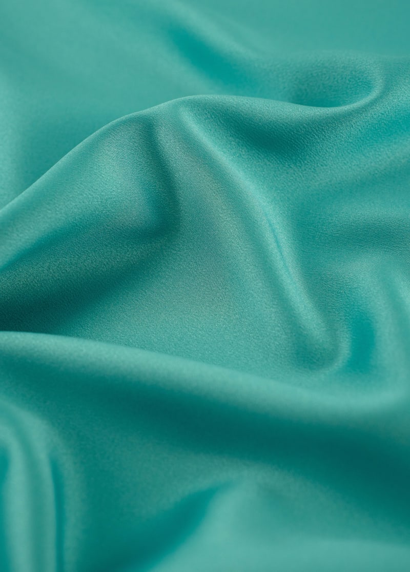 Crep saten licra liso color verde agua