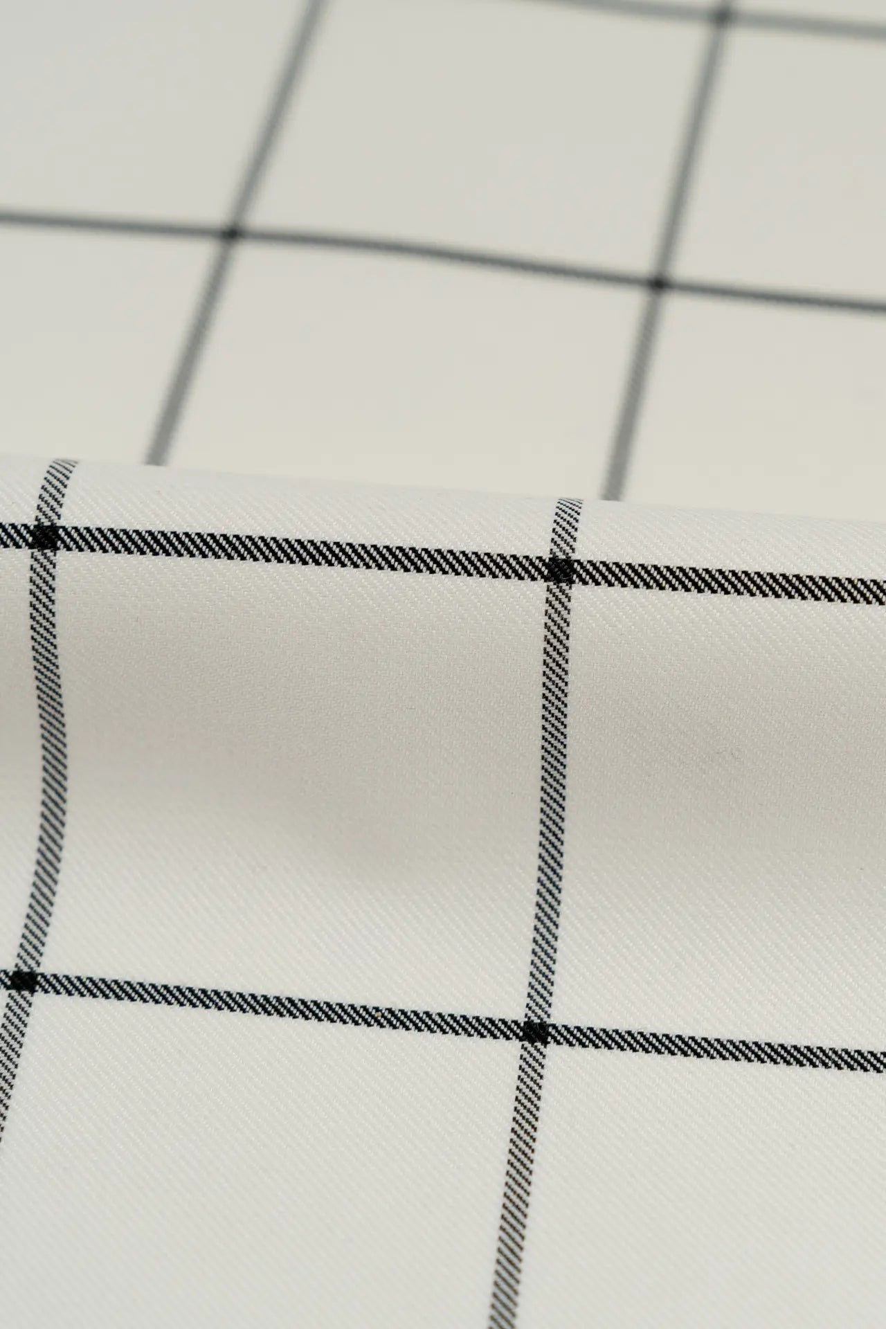 cheques de tecido cru