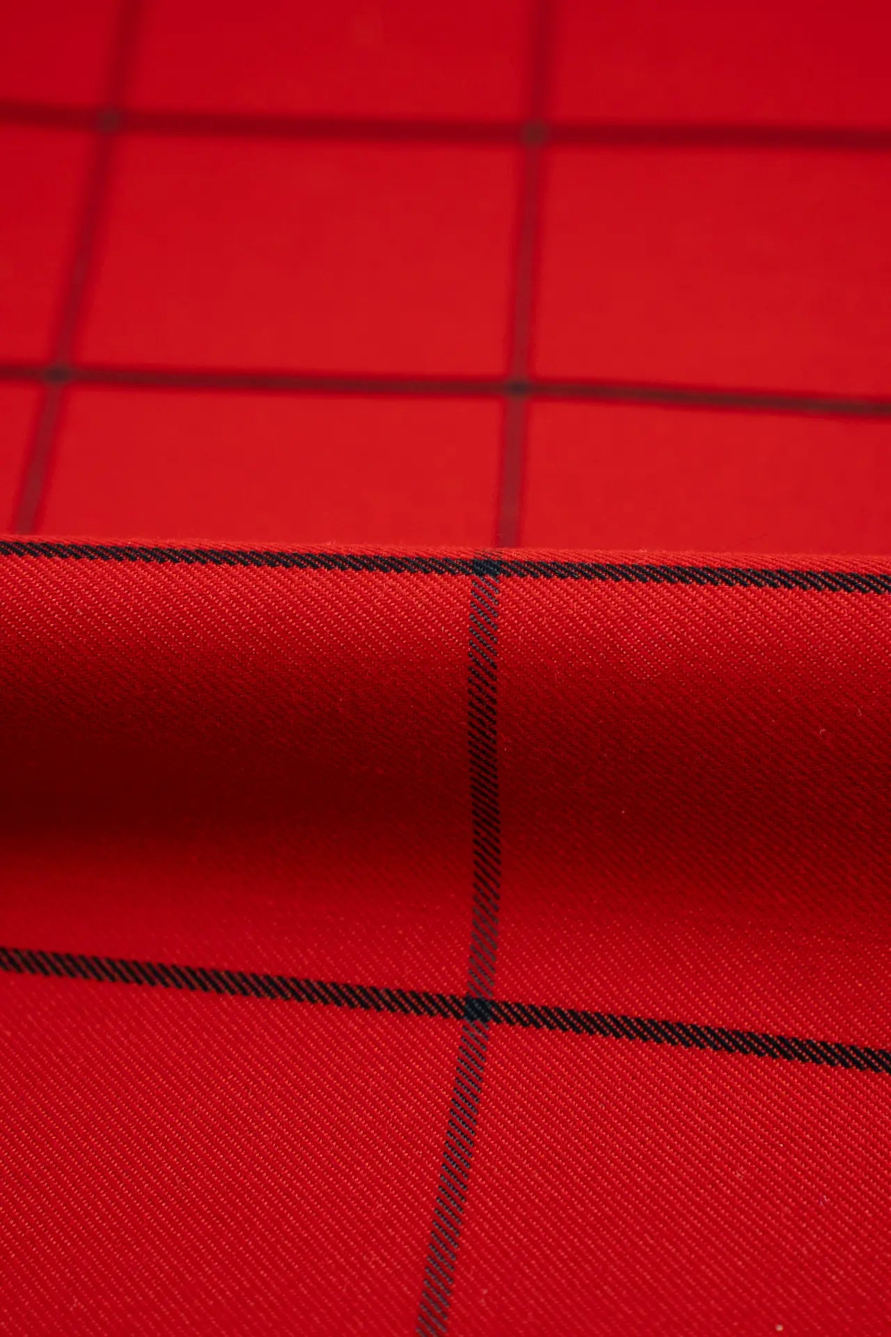 Tecido xadrez vermelho