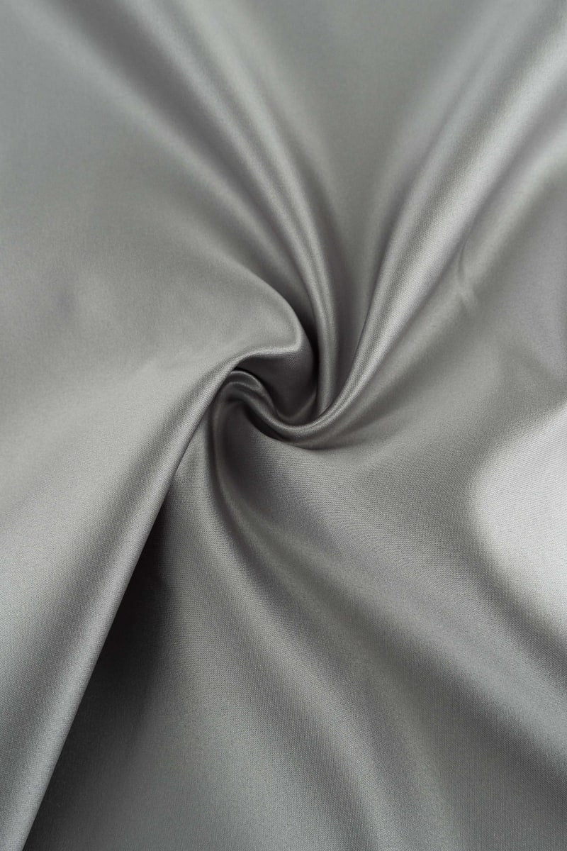 tela saten raso en color gris perla