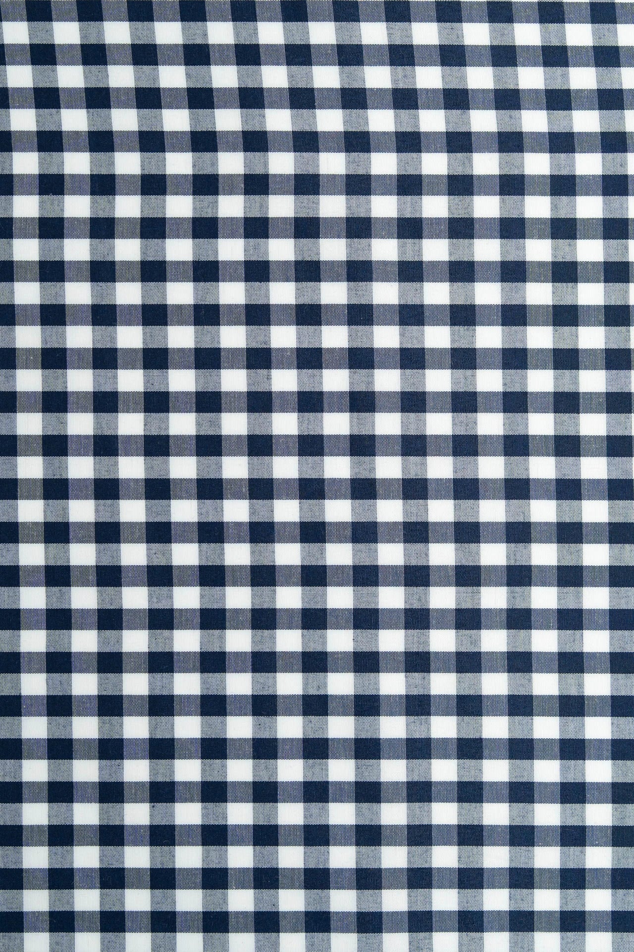 Xadrez Vichy grande azul marinho