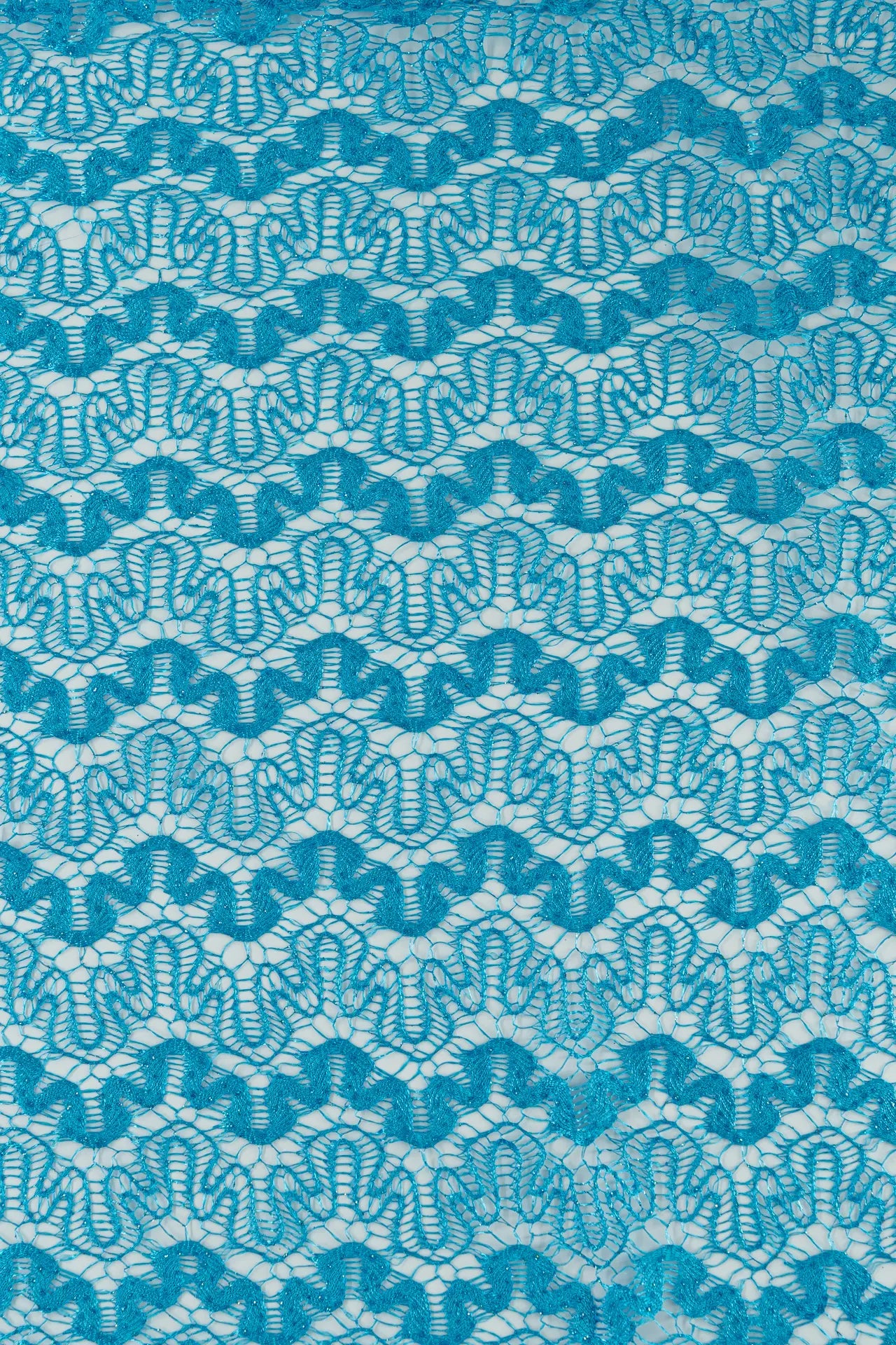 Renda ondulada turquesa