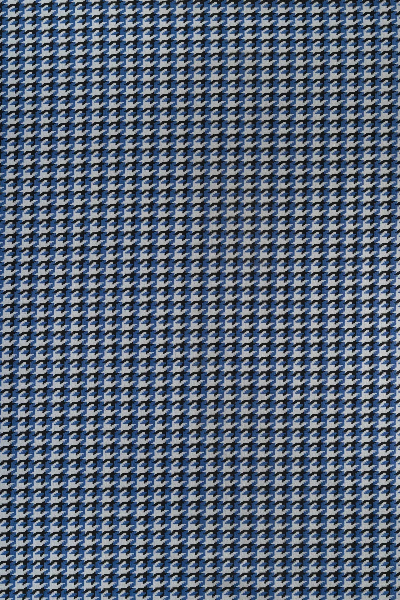 Ponto pied-de-poule azul