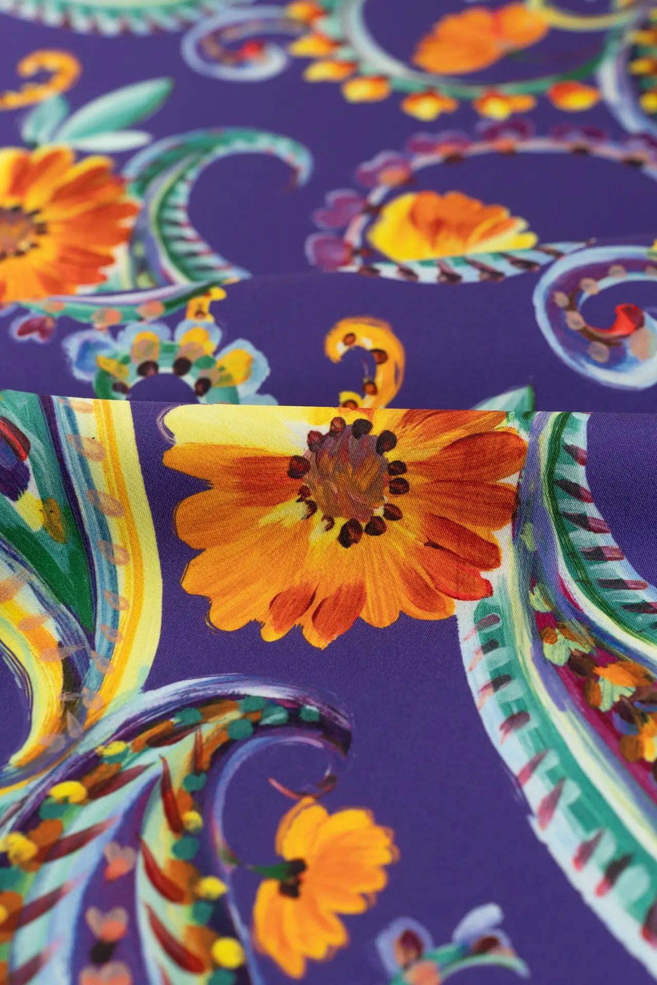 Estampa de caxemira bi-elástica