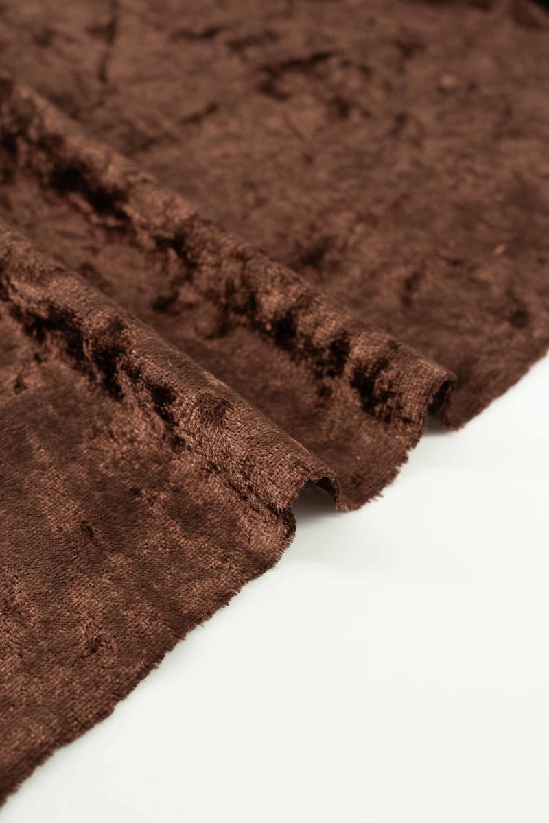 Terciopelo martelé liso chocolate