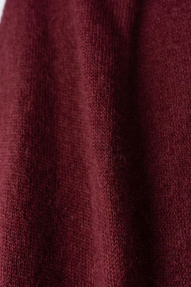 Toquilla malena color burdeos