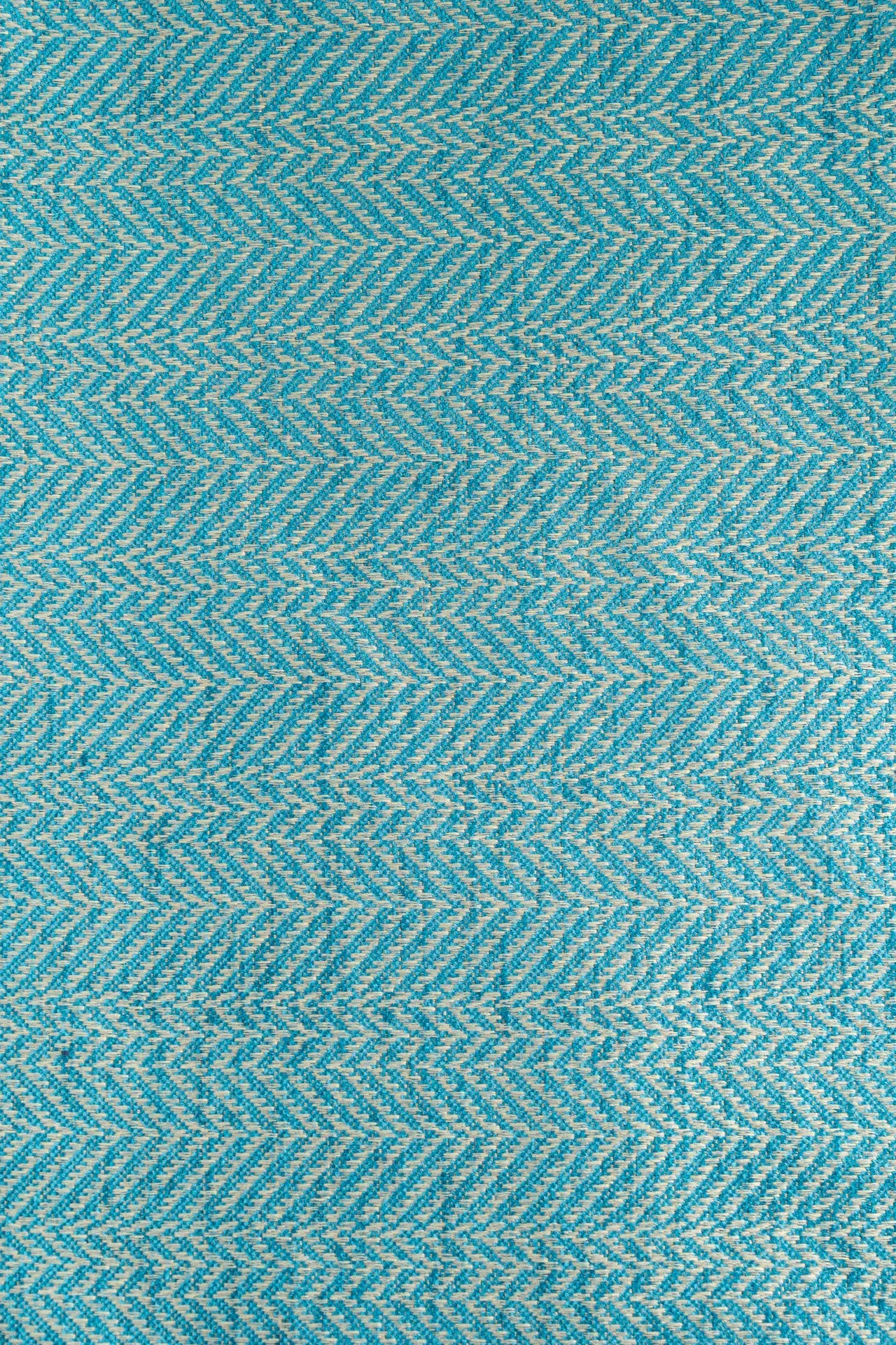 Chenille azul em espinha de peixe