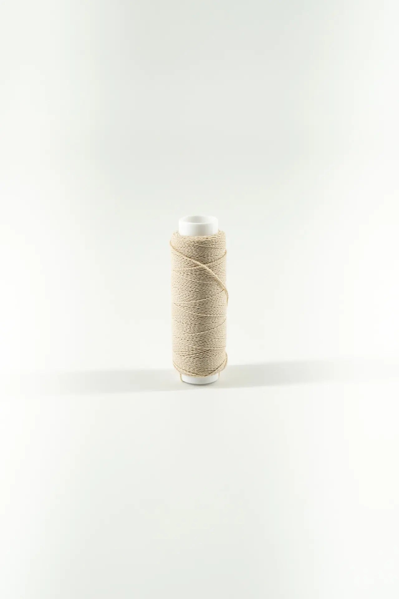 Cordão elástico fino bege