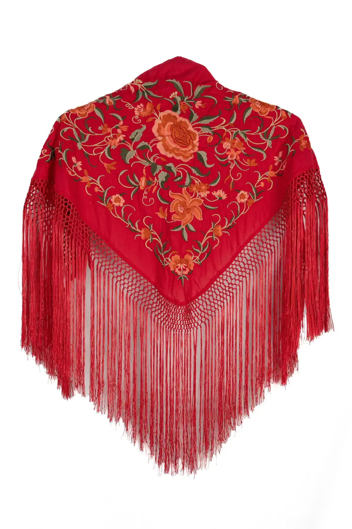 Xaile vermelho do porto e menina coral 