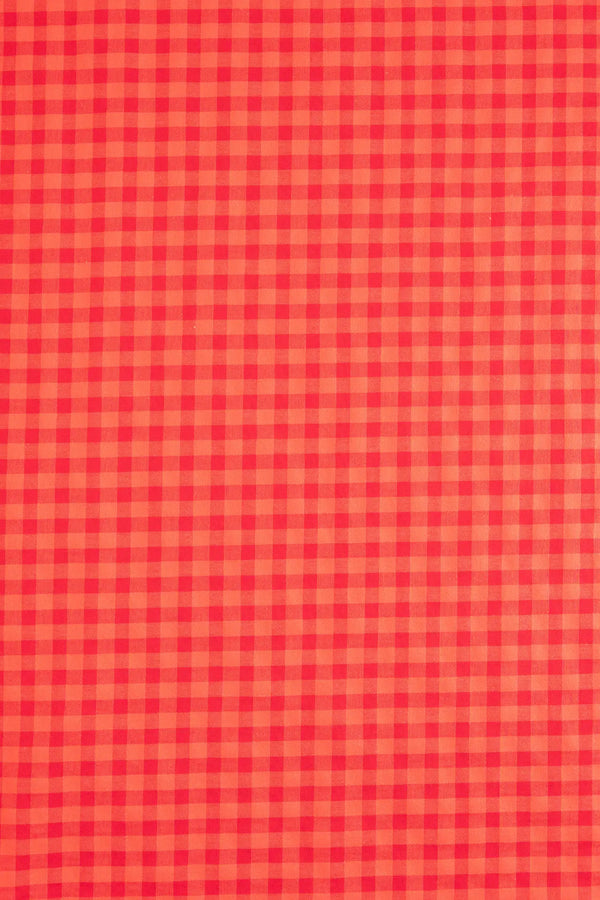 Vichy Batista algodão rosa vermelho