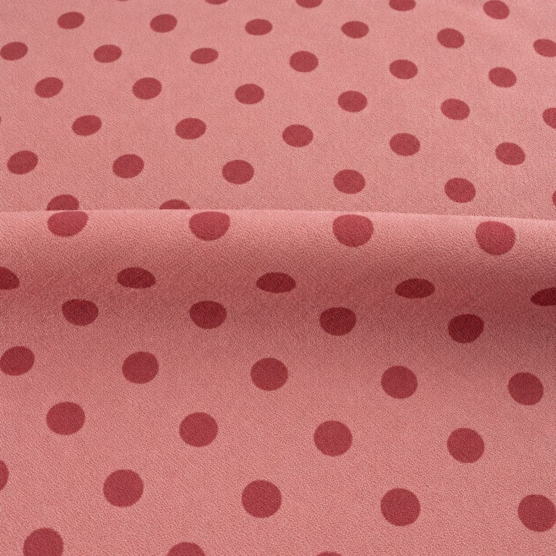 Crepe lunares pequeño rosa maquillaje