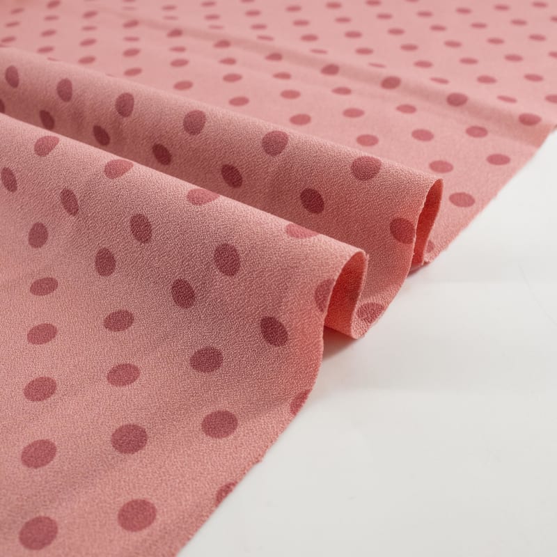 Crepe lunares pequeño rosa maquillaje
