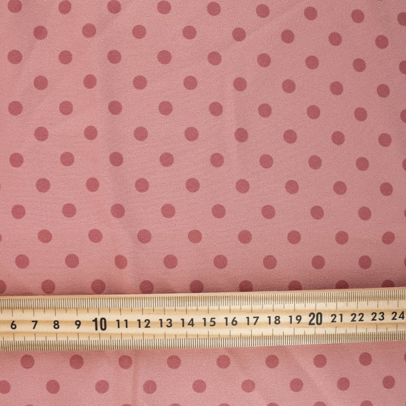 Crepe lunares pequeño rosa maquillaje