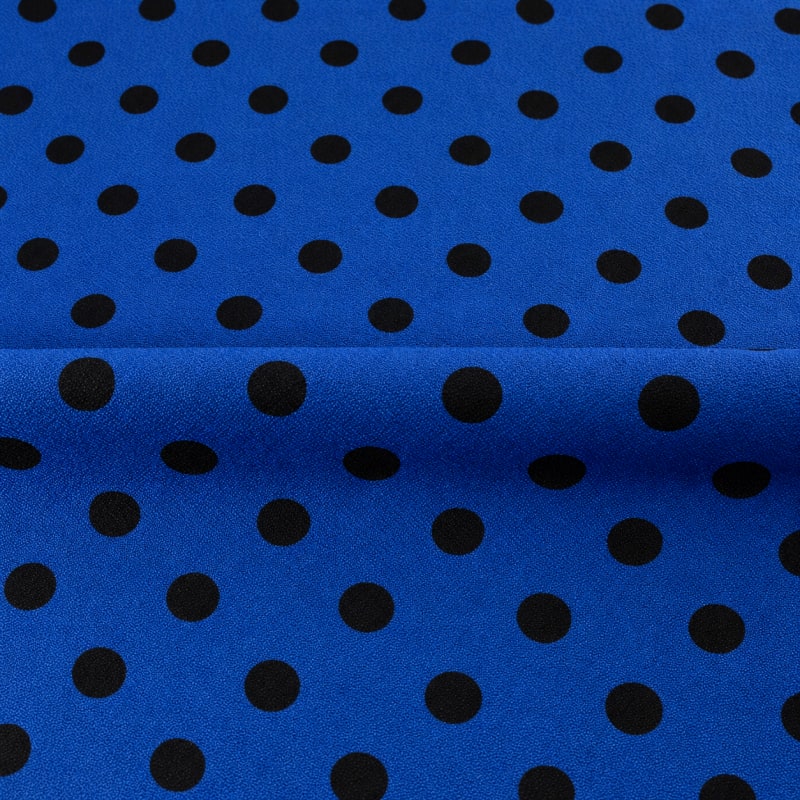 Crepe lunares pequeño azul