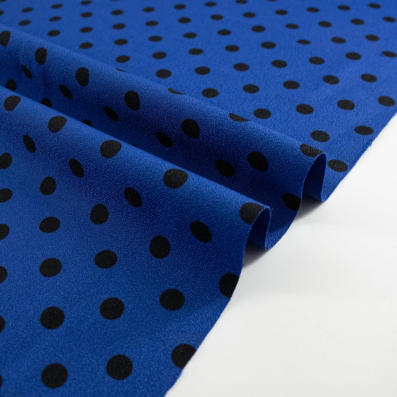 Crepe lunares pequeño azul