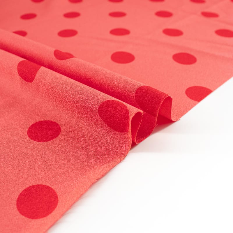 Crepe lunares grande naranja coral