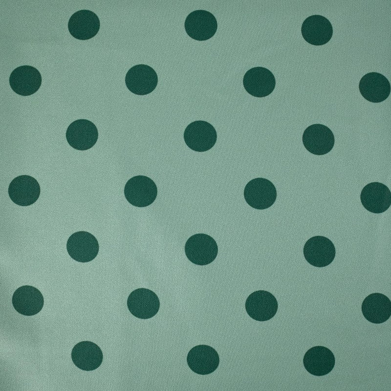 Crepe lunares grande verde seco