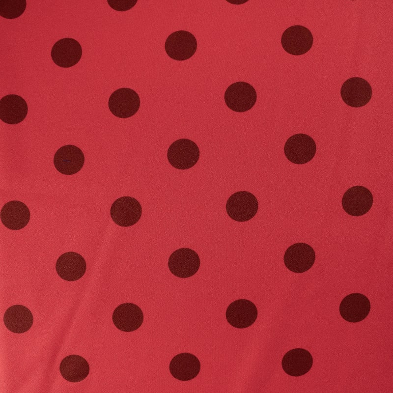 Crepe lunares grande rojo