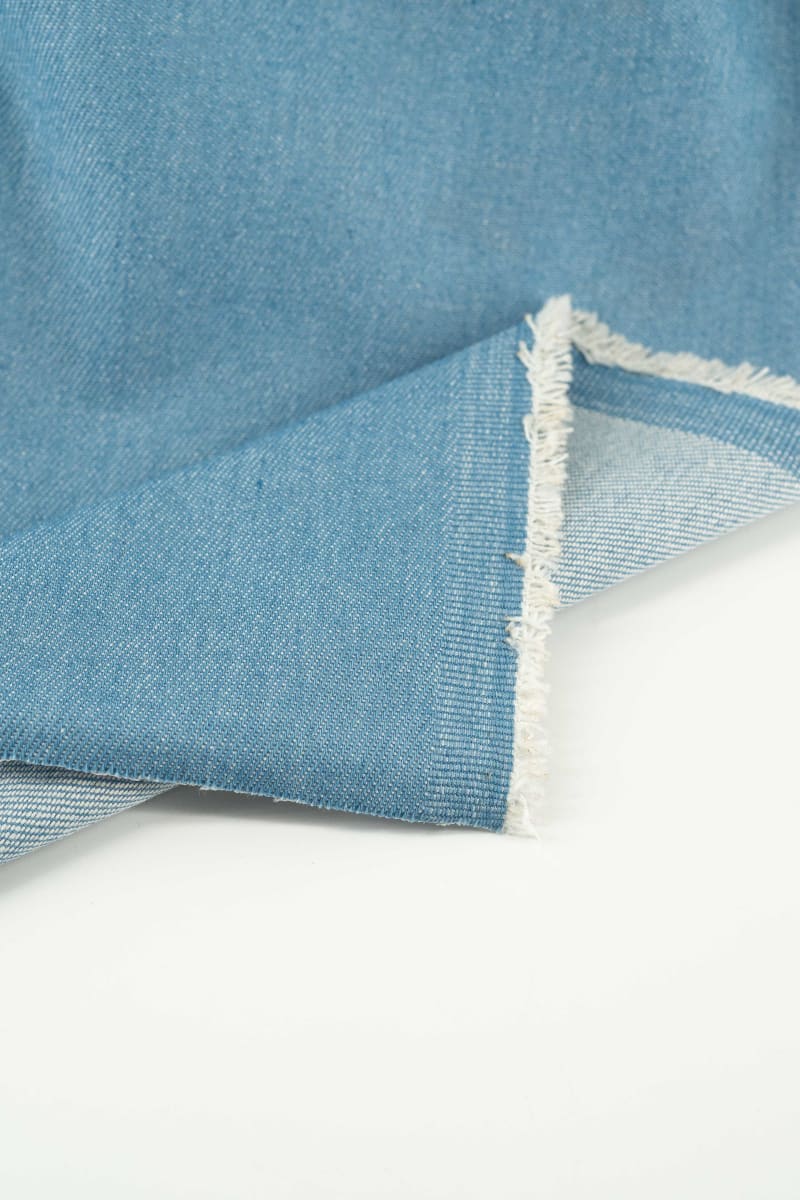 Denim/Vaquero liso azul medio