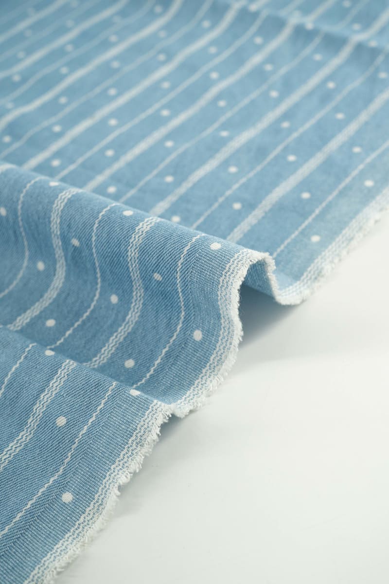 DENIM/VAQUERO lunares azul medio