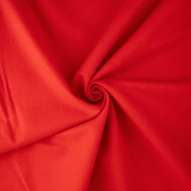Franela liso rojo