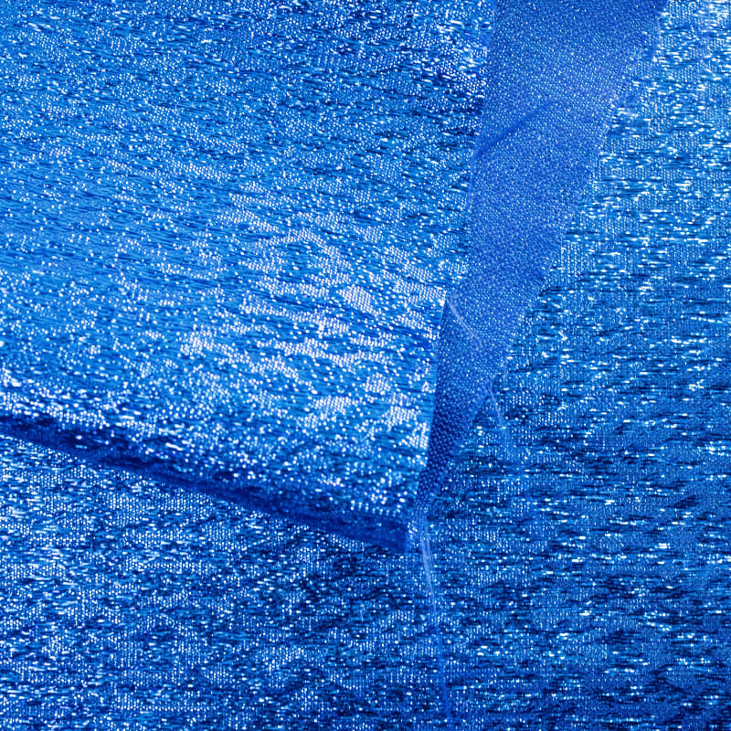 Jacquard estampado azul