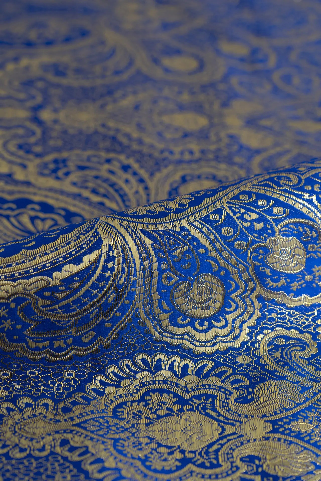 Jacquard azul deslumbrante