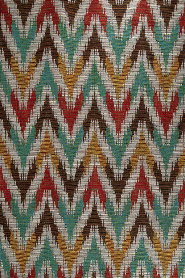 Jacquard geométrico mostaza