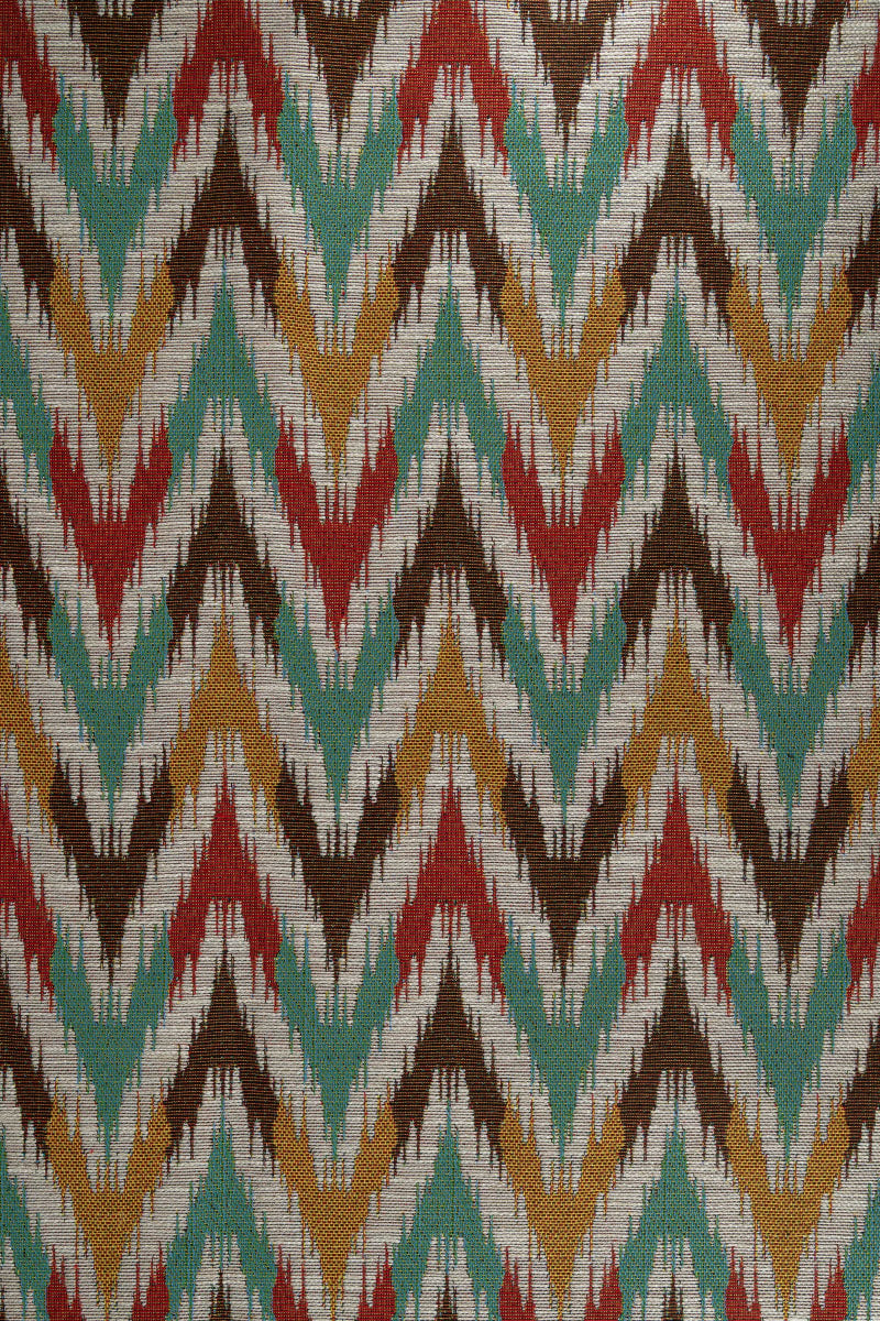 Jacquard geométrico mostaza