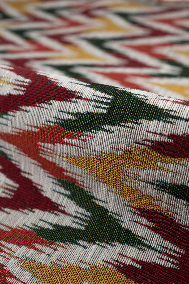 Jacquard geométrico vino