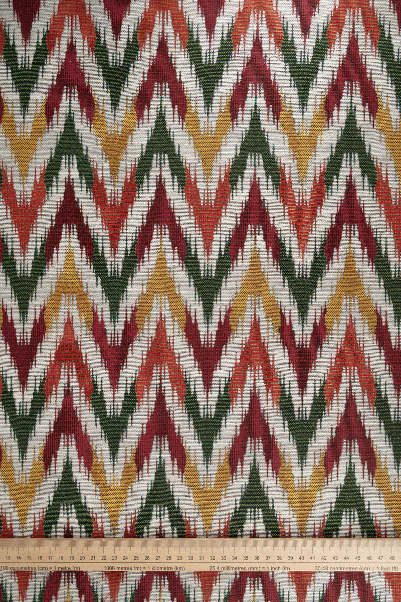Jacquard geométrico vino