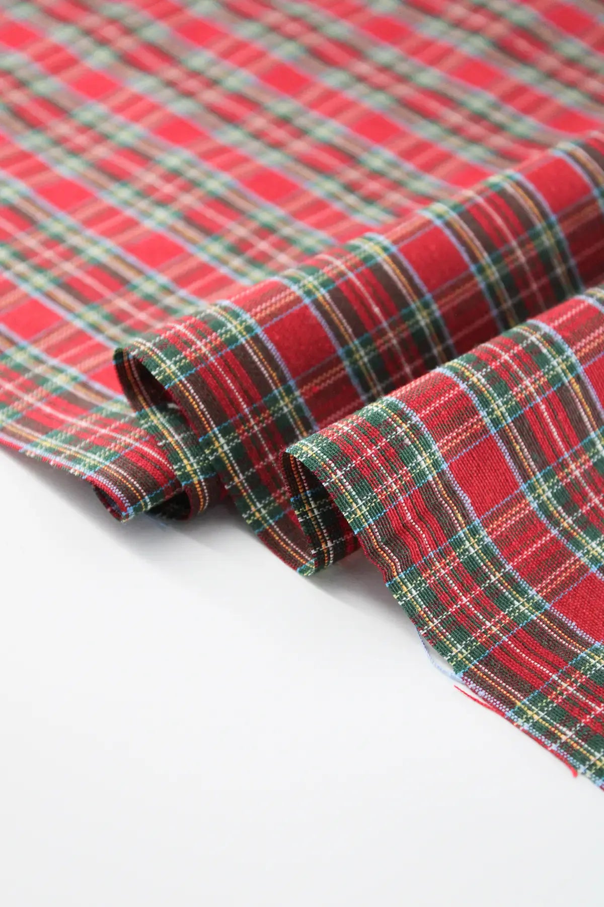 Loneta christmas check antique white