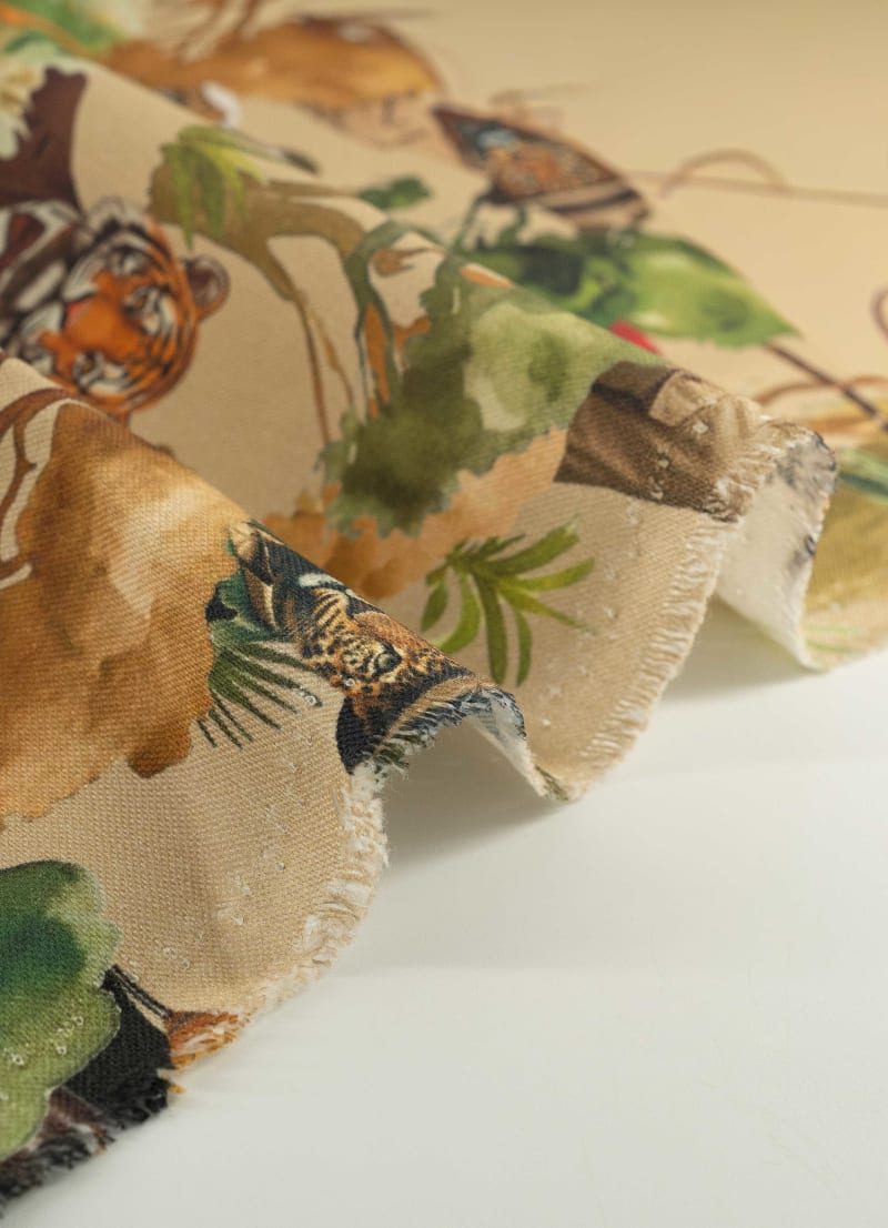 Loneta estampado beige