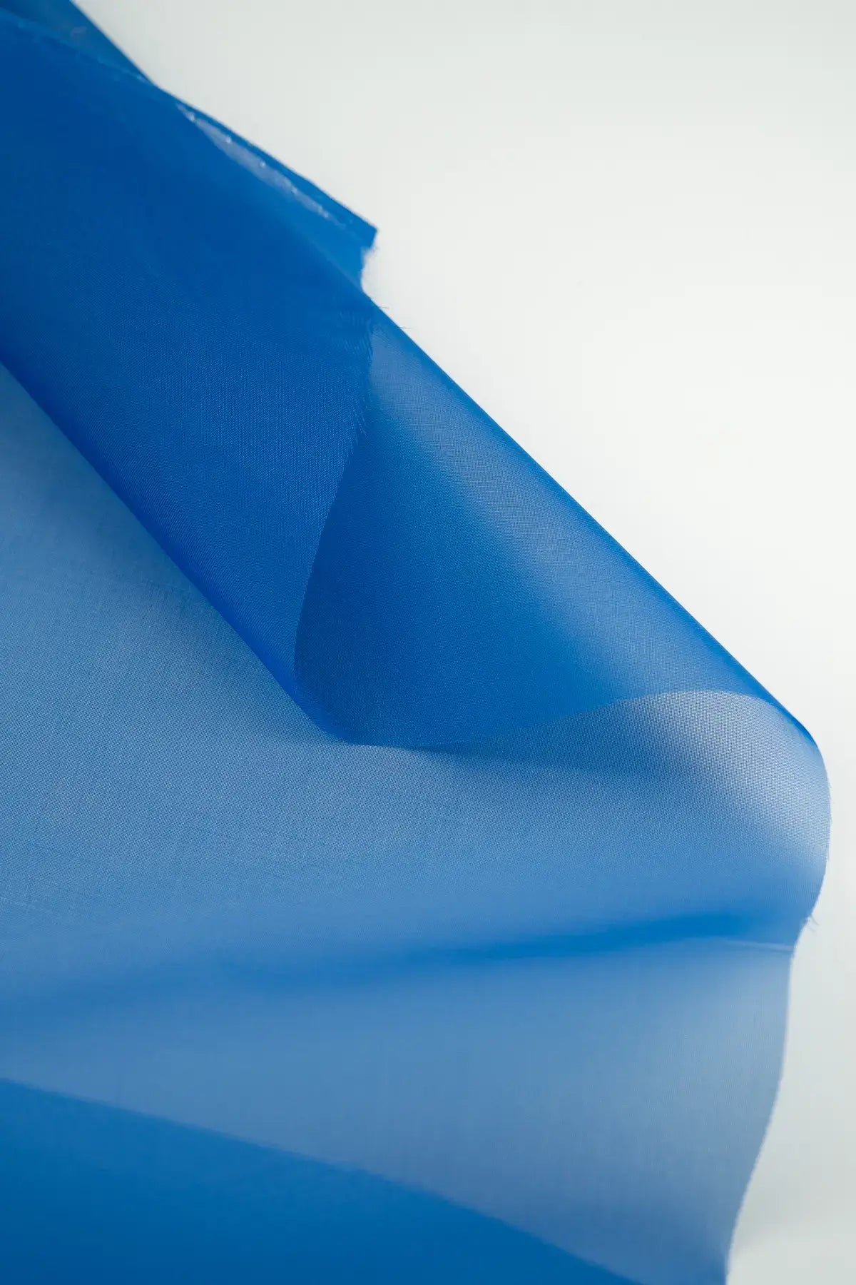 Organdie color azul liso