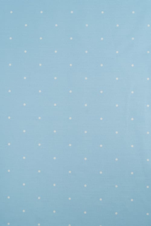 Popelin de lunares  de 5mm color azul empolvado