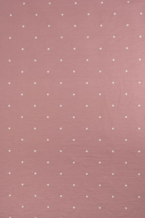 Popelin de lunares  de 5mm color rosa maquillaje