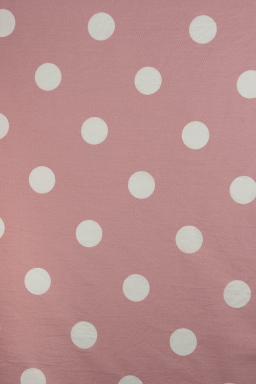 Popelin de lunares de 35mm color rosa maquillaje