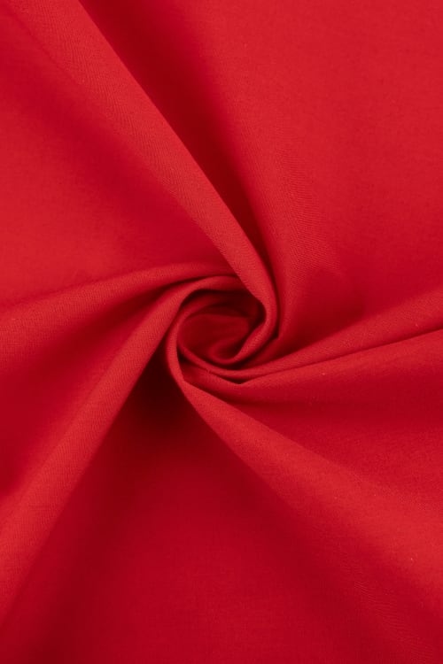 Popelin color rojo tomate