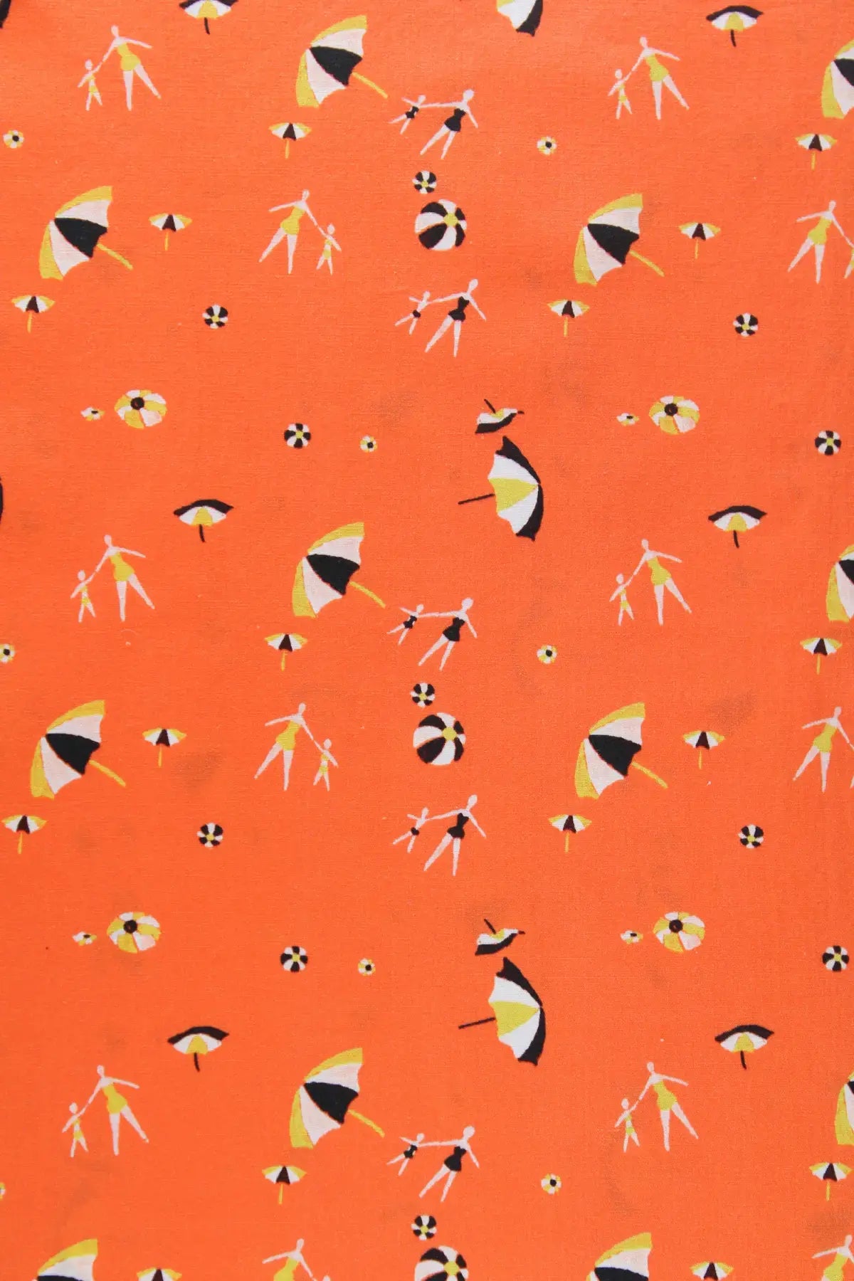 Popelin sombrillas  vermillion orange