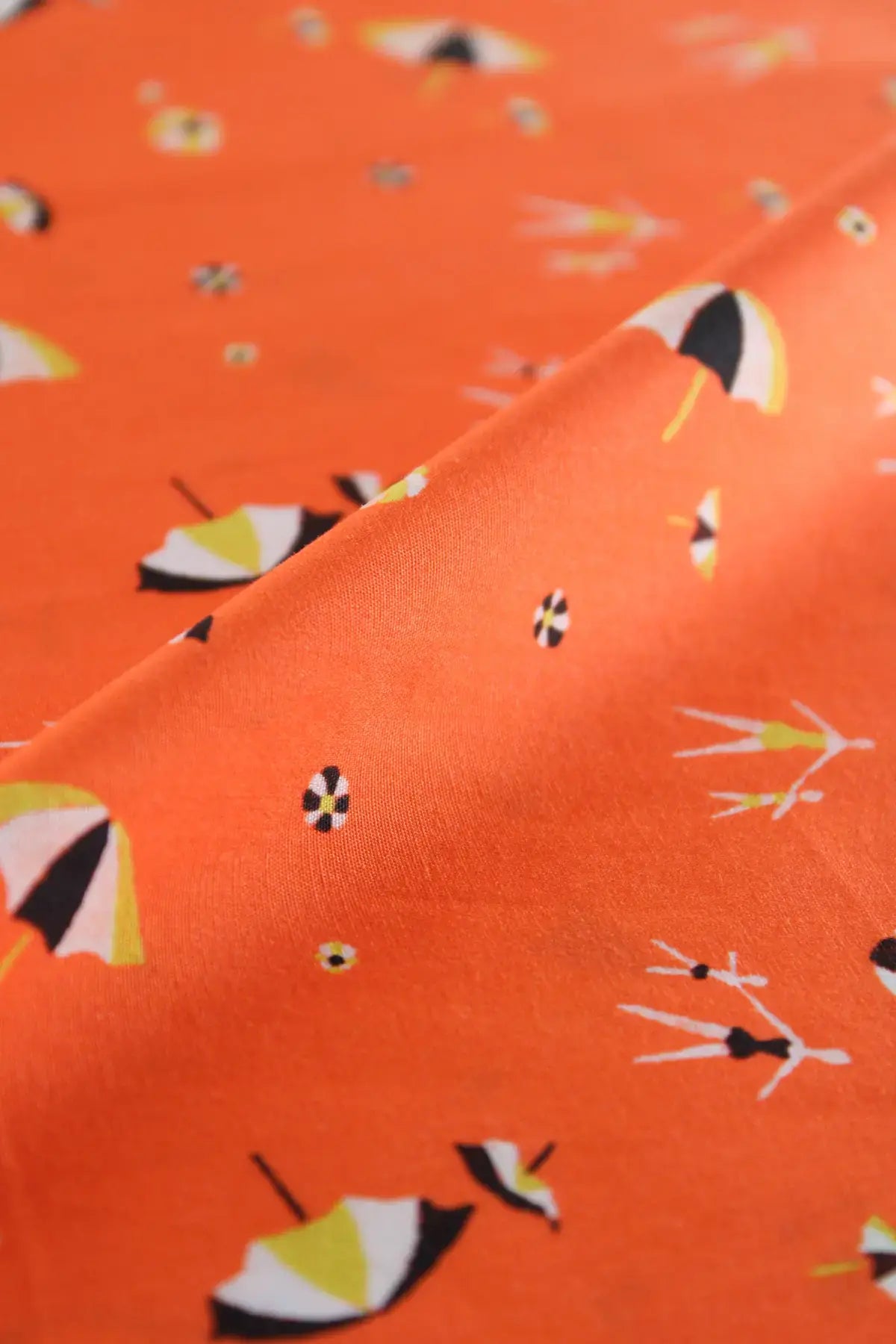 Popelin sombrillas  vermillion orange