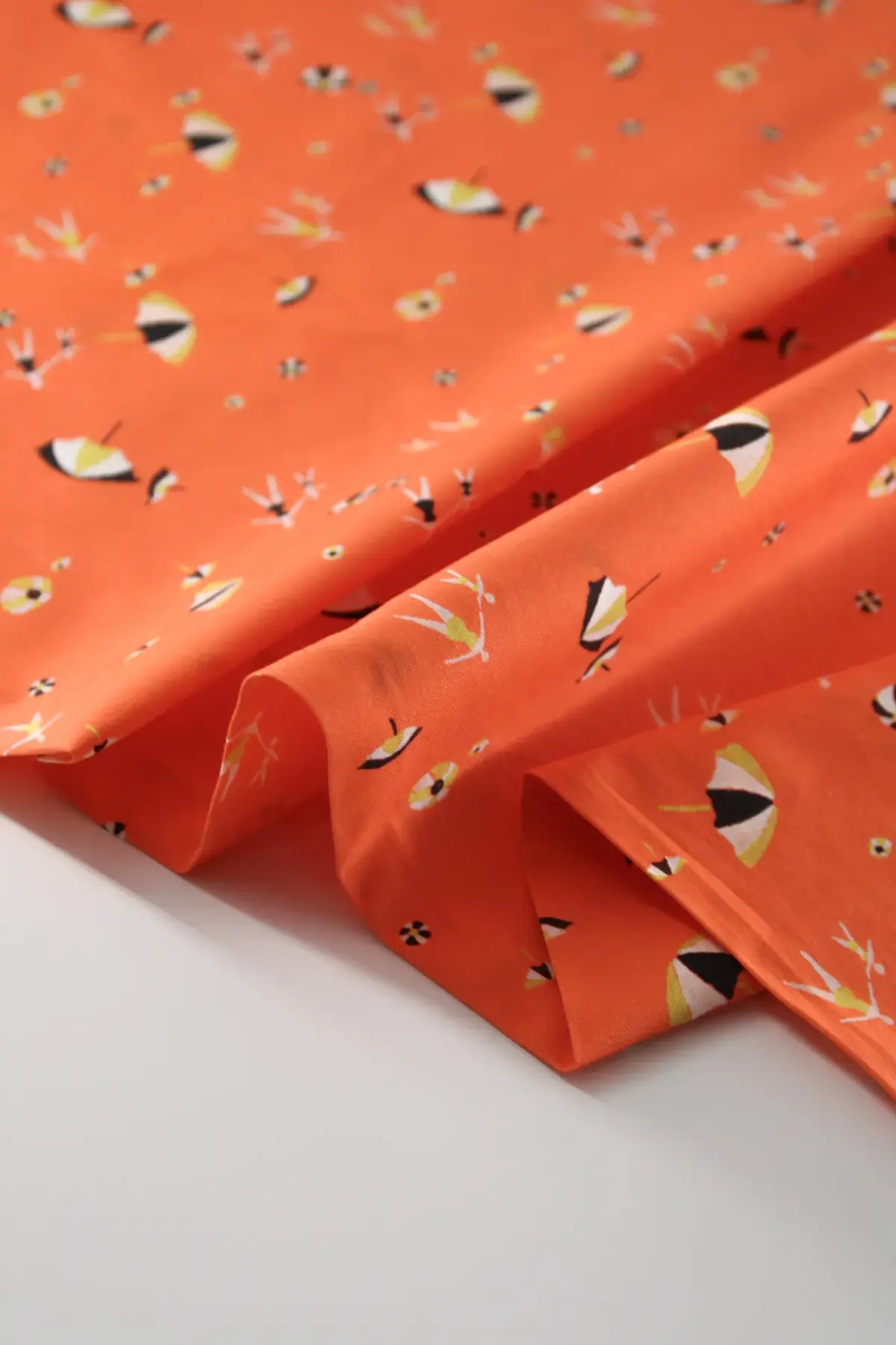 Popelin sombrillas  vermillion orange