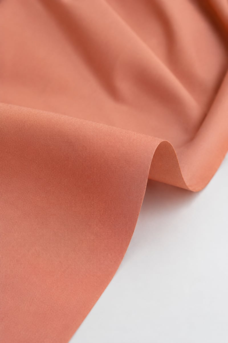 TAFETAN liso naranja coral