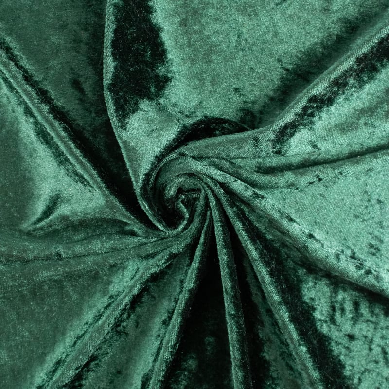 Terciopelo liso martelé verde botella