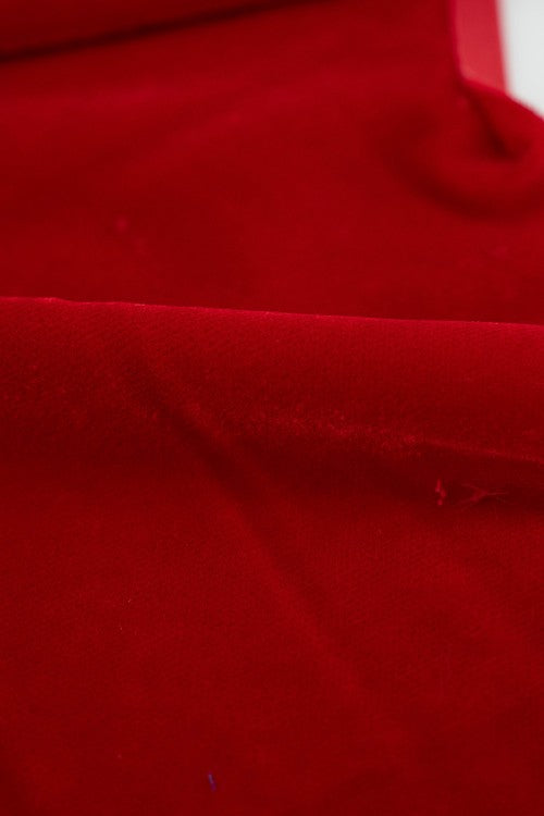 Terciopelo color rojo