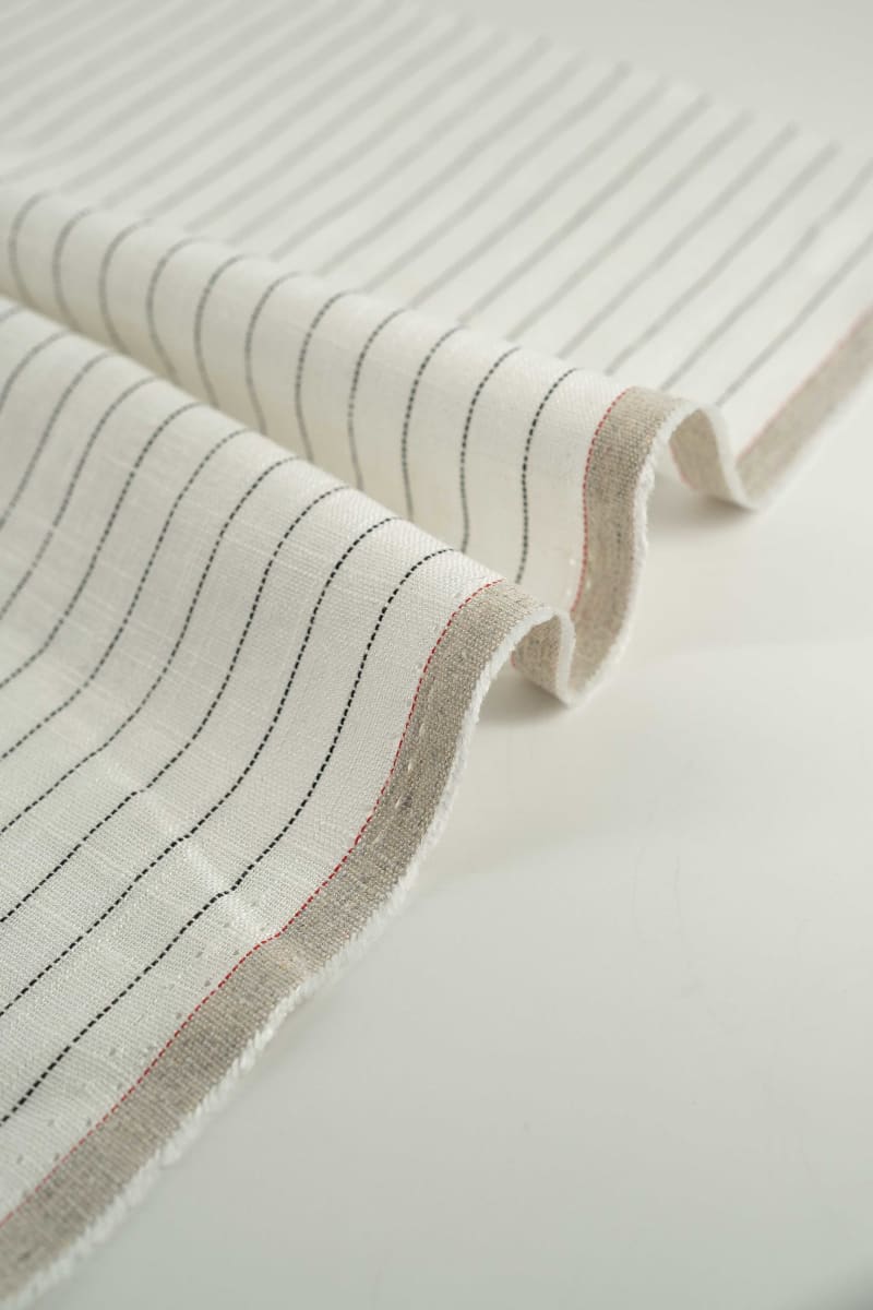 Viscosa rayas beige crudo