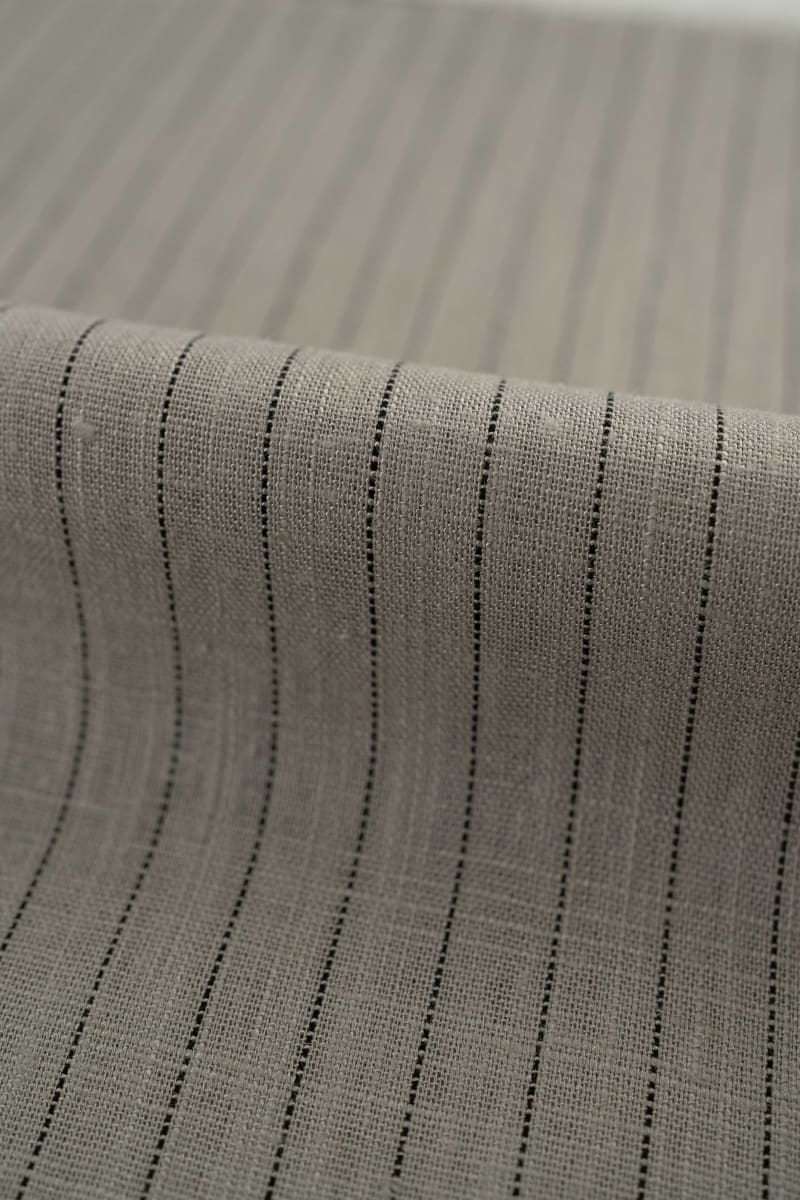 Viscosa rayas gris plateado