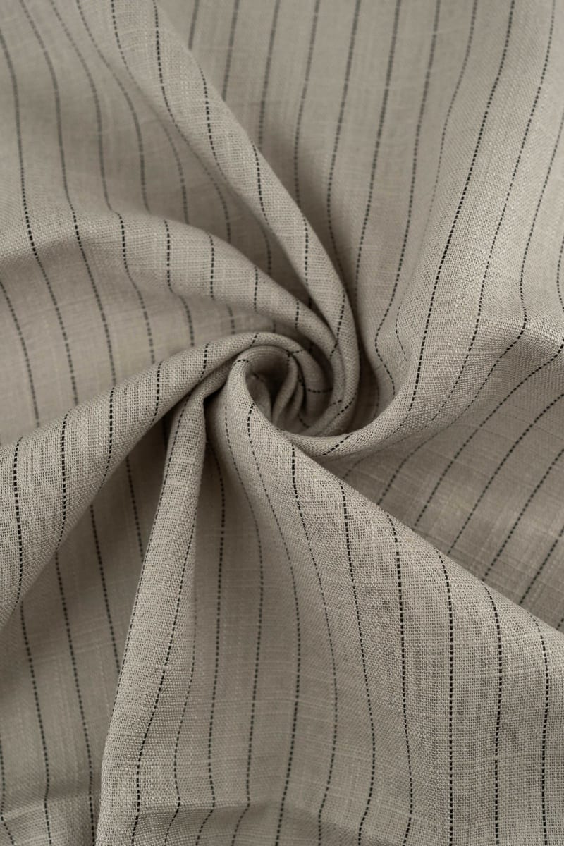 Viscosa rayas gris plateado